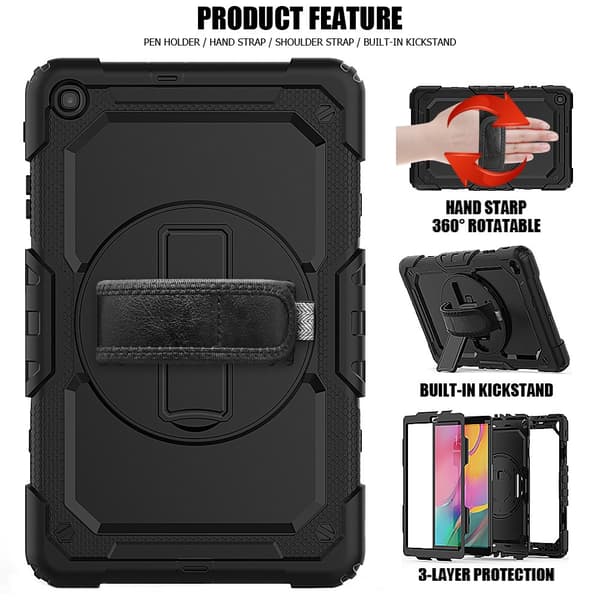 Galaxy Tab A 10.1 2019 Skal 360 Shockproof Hybrid Kickstand
