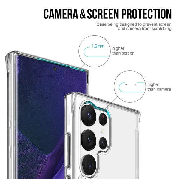 Samsung Galaxy S23 Ultra Skal Shockproof Hybrid Transparent