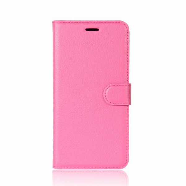 Samsung Galaxy S9 - Litchi Plånboksfodral - Rosa Pink Rosa