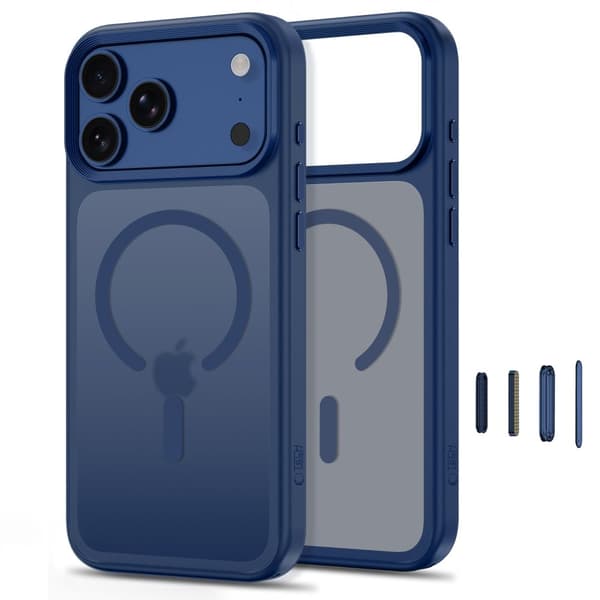 Tech-Protect iPhone 18 Pro/17 Pro Skal MagSafe MagMat CC Blå
