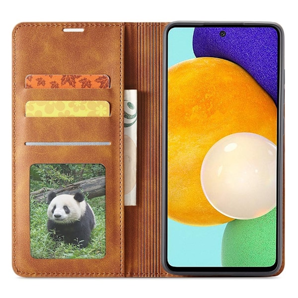 FORWENW Samsung Galaxy A23 5G Fodral Flip Läder Brun