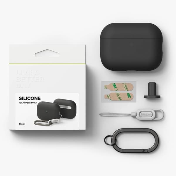 Ringke AirPods Pro 3 Skal Silikon Svart