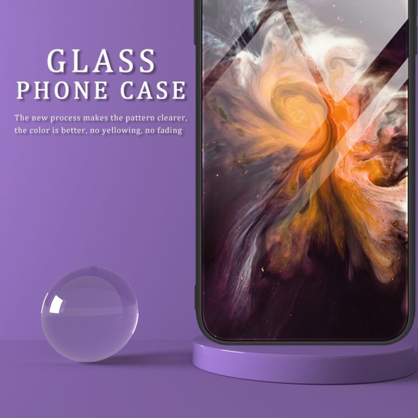 Samsung Galaxy A05s 4G Skal Marmor Härdat Glas Rosa