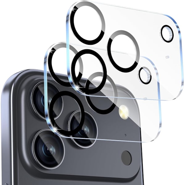 2-Pack iPhone 17 Pro Linsskydd I Härdat Glas