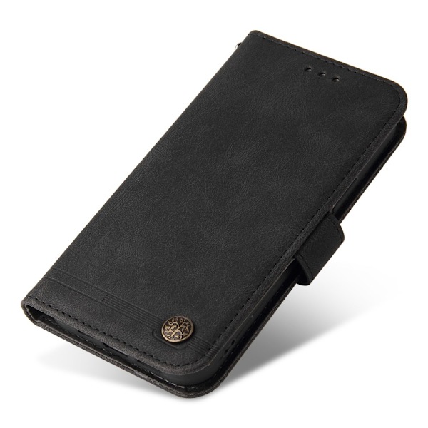 Samsung Galaxy A54 5G Fodral Skin Touch Läder Svart