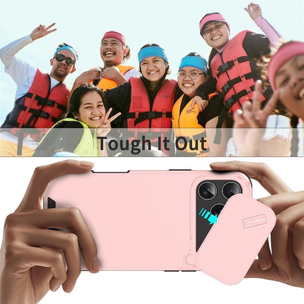 iPhone 17 Pro Max Skal Hybrid Armor CamCover Rosa