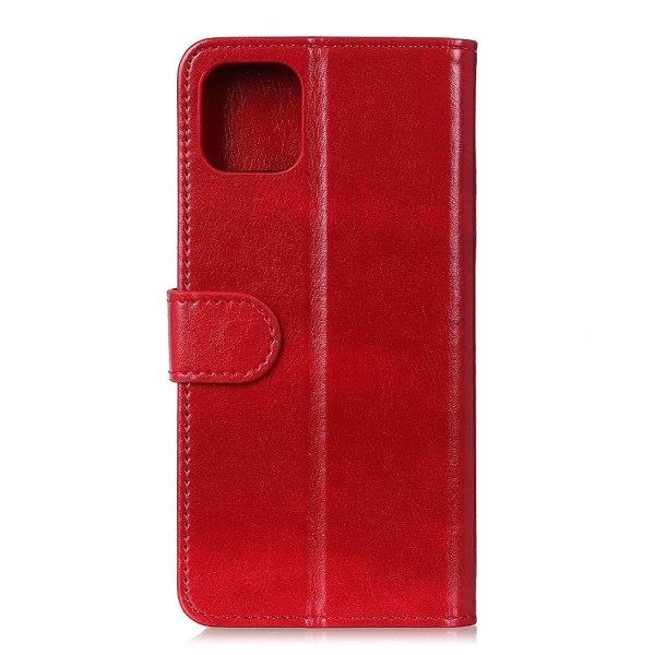 Xiaomi Mi 11 - Crazy Horse Läder Fodral - Röd Red Röd