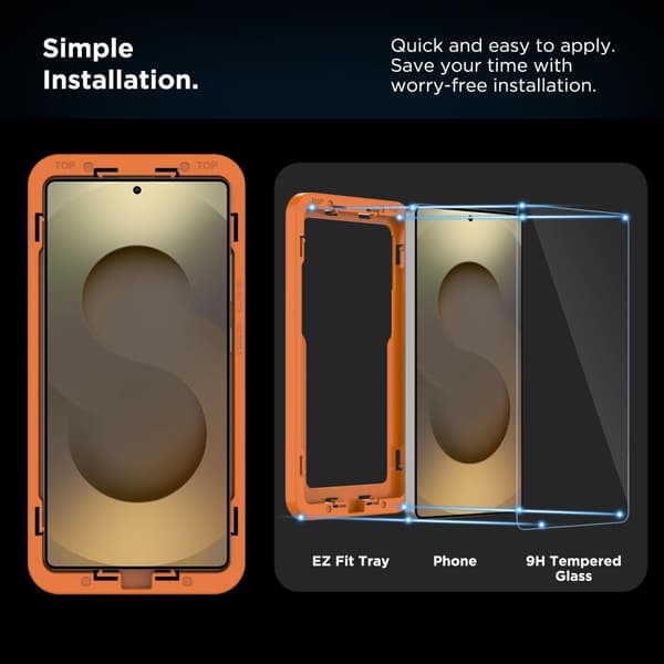 Tech-Protect Galaxy S25 Ultra 2-PACK Skärmskydd QuickSet+ Härdat Glas
