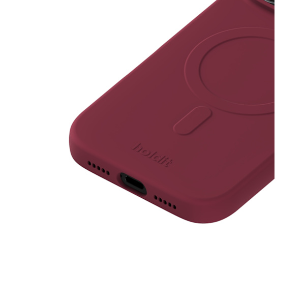 holdit iPhone 17 Pro Max Mobilskal Soft MagSafe Red Velvet