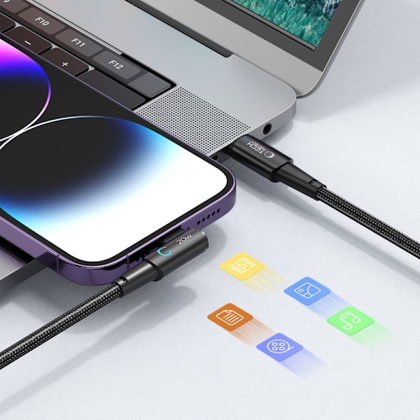 Tech-Protect 1 m 20W/3A PD Lightning - USB-C Kabel UltraBoost Grå