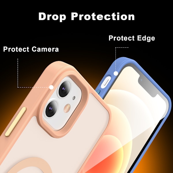 ColorPop iPhone 12/12 Pro Skal CH MagSafe Matt Svart