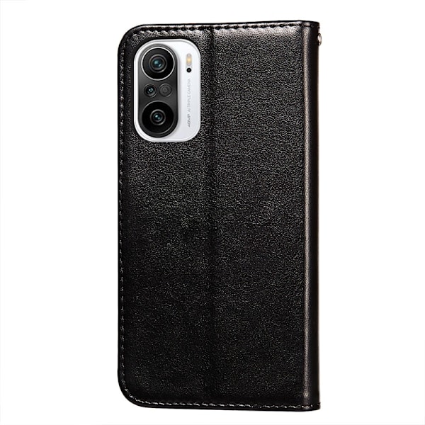 Xiaomi Mi 11i - Solid Läder Fodral - Svart Svart