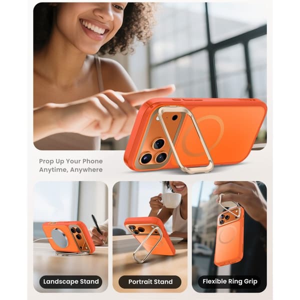 Supcase iPhone 17 Pro Max Skal MagSafe Iblsn Ares Flip Coral