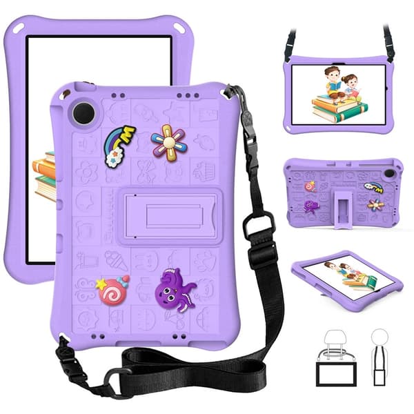 Samsung Galaxy Tab A11 Plus / A9 Plus Skal EVA Kickstand Lila