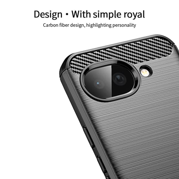 MOFI Google Pixel 10a Skal Borstad Stål Textur Svart