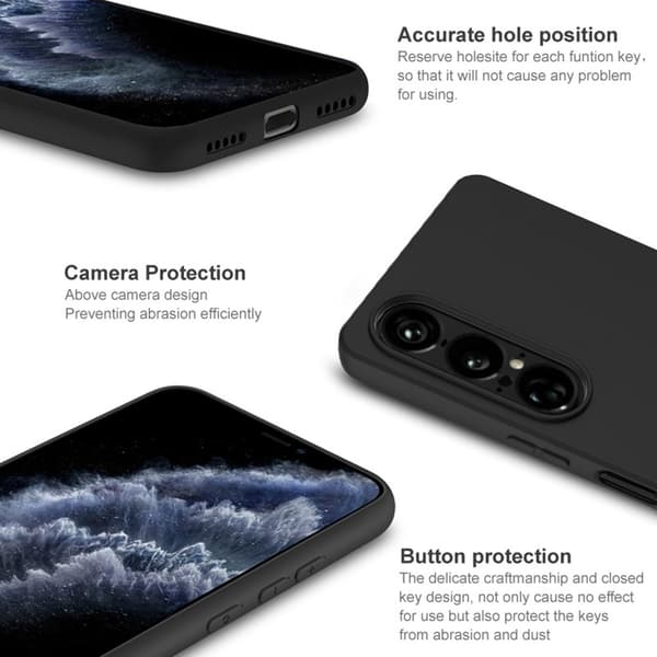 IMAK Sony Xperia 1 VII Skal TPU Soft Svart