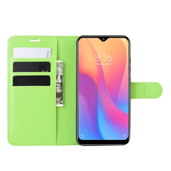 Xiaomi Redmi 8A - Litchi Plånboksfodral - Grön Grön