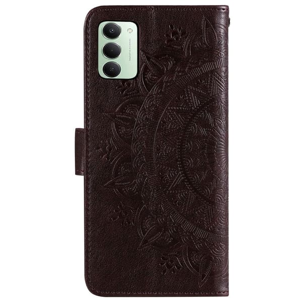 Xiaomi Redmi 15 Fodral Mandala Läder Brun