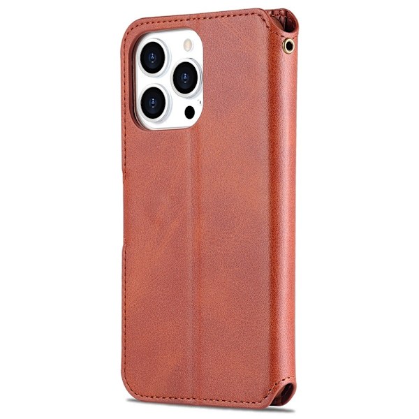 iPhone 13 Pro - AZNS Läder Fodral - Brun