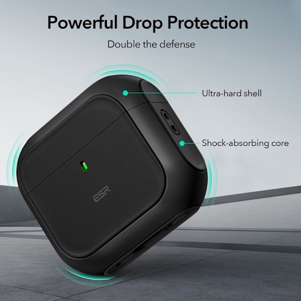 ESR AirPods 4 Skal MagSafe Orbit HaloLock Svart
