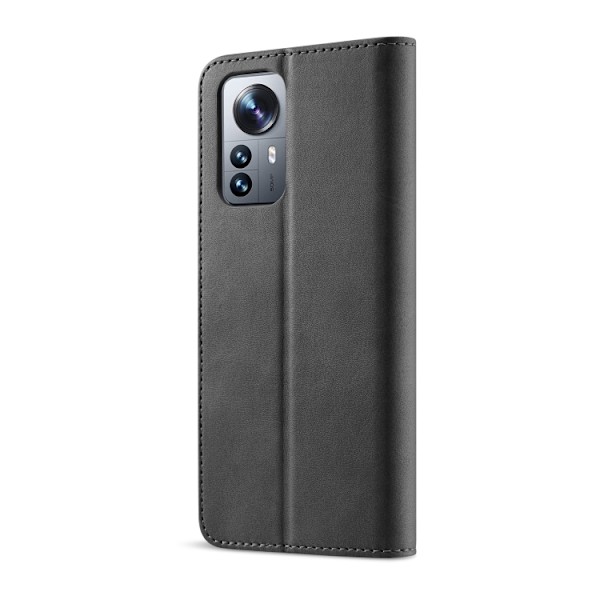 LC.IMEEKE Xiaomi 12 Pro Fodral Läder Svart