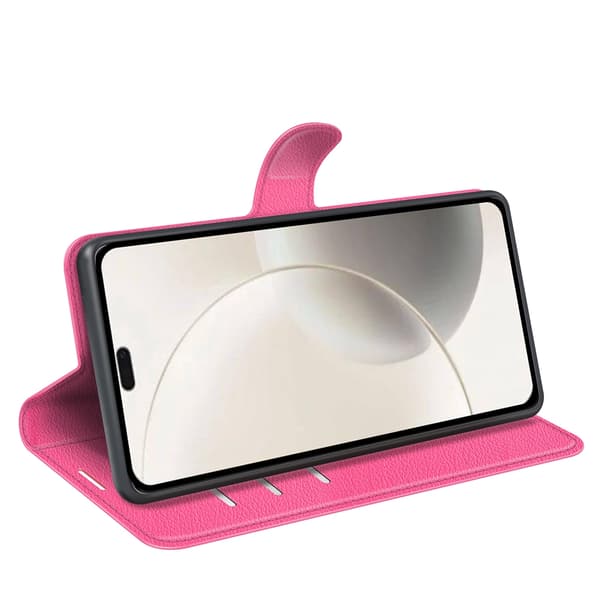 Honor 400 Smart Fodral Litchi Läder Rosa