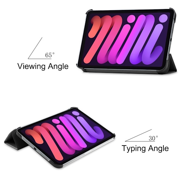 iPad Mini 2024/2021 Fodral Smart Tri-Fold Svart