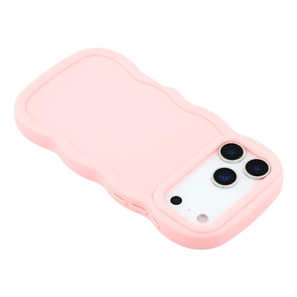 iPhone 17 Pro Max Mobilskal Wavy Ljus Rosa