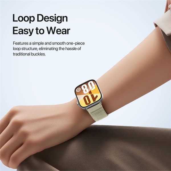 DUX DUCIS Huawei Watch Fit 4 Pro/4/3 Armband Nylon Loop Starlight