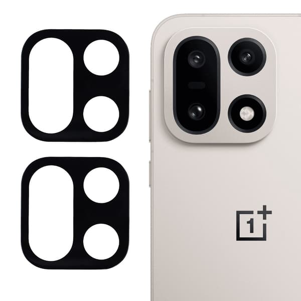 OnePlus 15 2-PACK Linsskydd Härdat Glas Svart