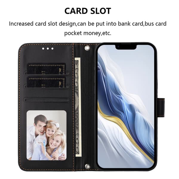 Honor X5c Plus Fodral Läder Svart