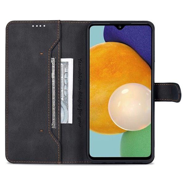AZNS Samsung Galaxy A14 4G/5G Fodral Läder Svart