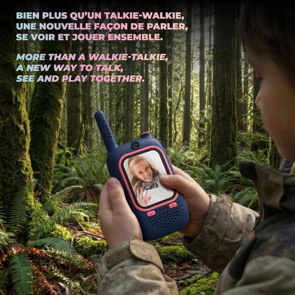 MOB Walkie Talkie Video Talky Cutie Blå och Rosa