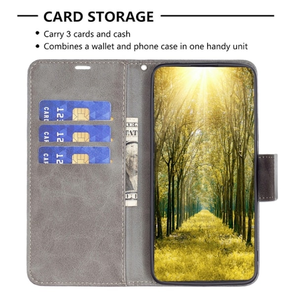 Motorola Moto G13 / G23 / G53 5G Fodral Shark Solid Grå