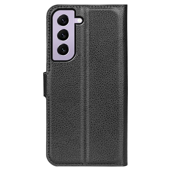 Samsung Galaxy S23 Fodral Litchi Läder Svart