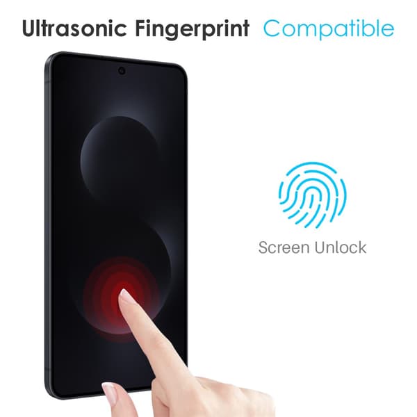 NORTHJO Galaxy S26 2-PACK Skärmskydd Heltäckande Härdat Glas