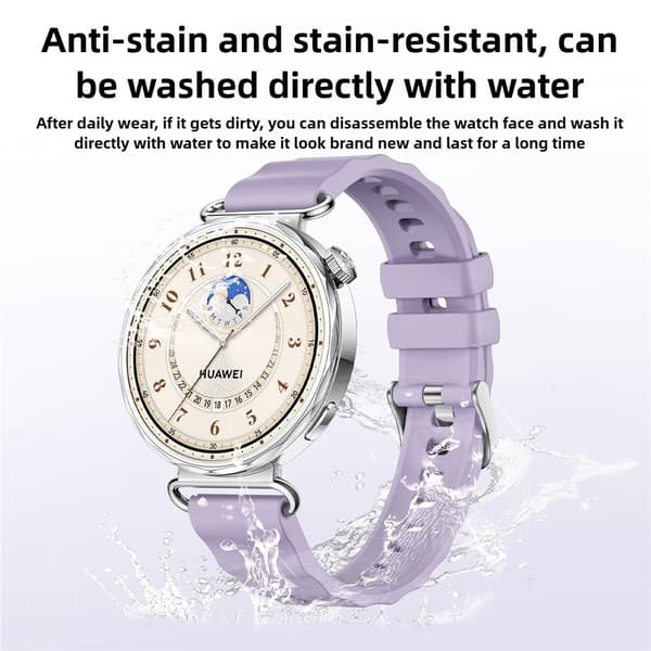 Klockarmband 18 mm Quick Release Wave Silikon Starlight