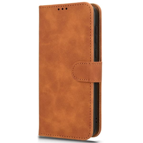 Honor Magic7 Pro Fodral Läder Skin Feel Brun