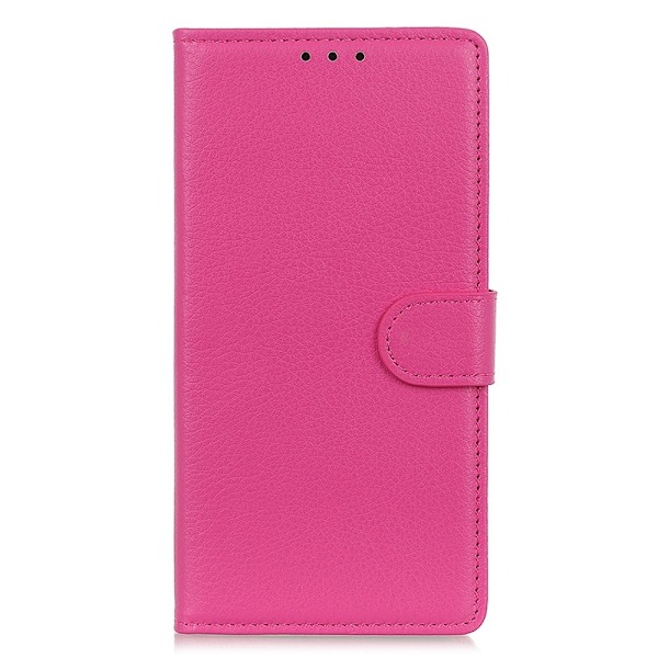 Sony Xperia 5 IV Fodral Litchi Läder Rosa