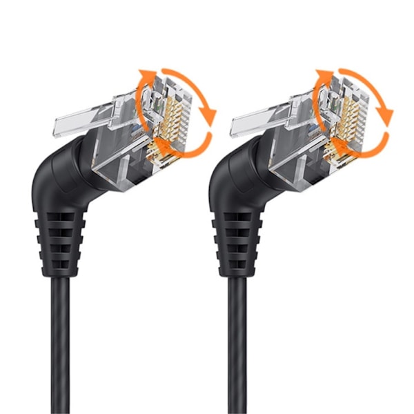 CableCreation 3 m Cat6a RJ45 Nätverkskabel Svart