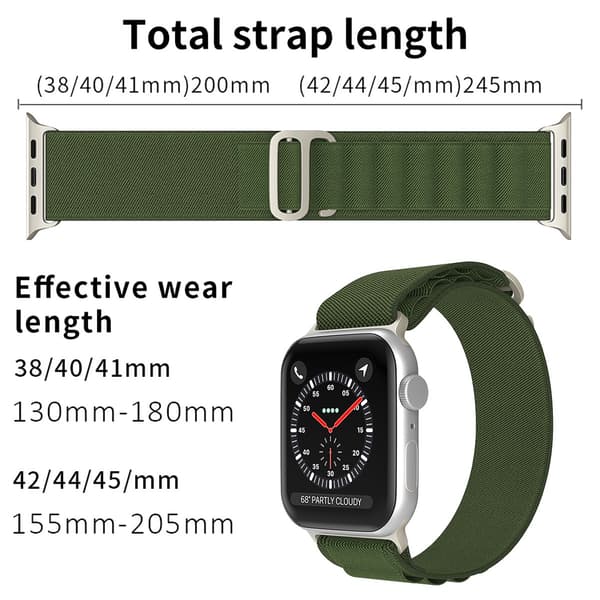 Apple Watch 42/44/45/46/49 mm Armband Alpine Pro Loop