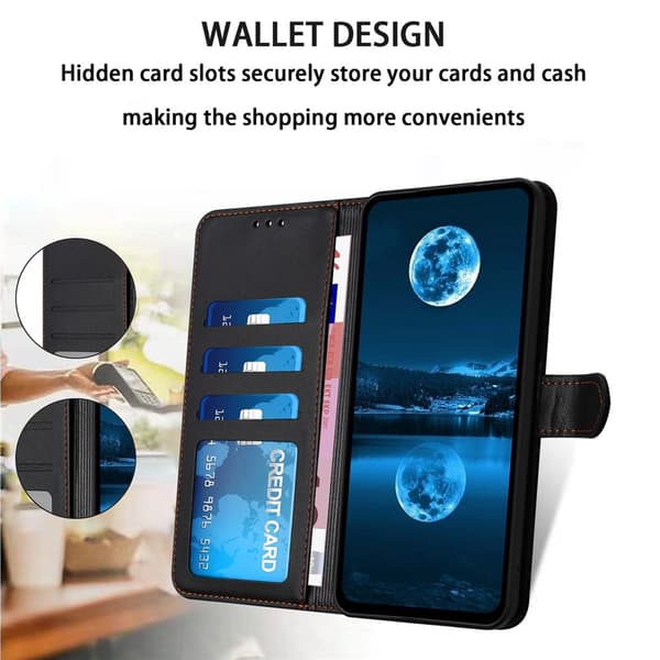 Samsung Galaxy S26 Fodral Läder Svart