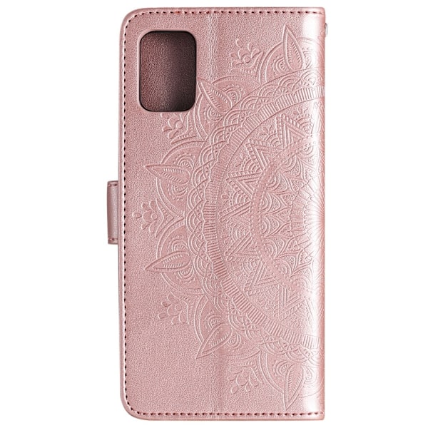 Samsung Galaxy A51 - Mandala Plånboksfodral - Roséguld Roséguld Roséguld