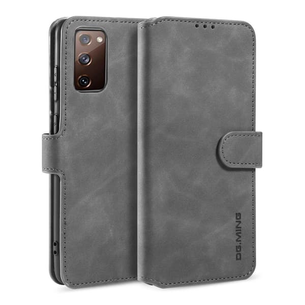 Samsung Galaxy S20 FE - DG.MING Retro Fodral - Grå Grey Grå