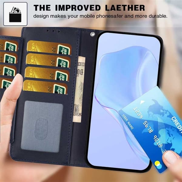 Xiaomi 15T Pro Fodral Läder Blå