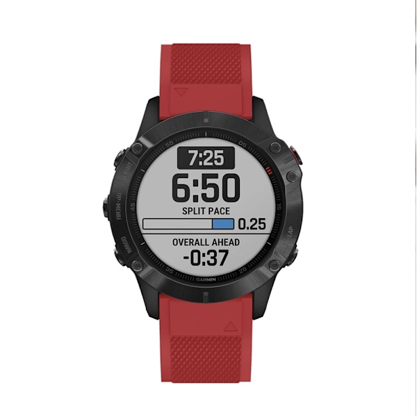 Sport Silikon Armband Garmin Röd