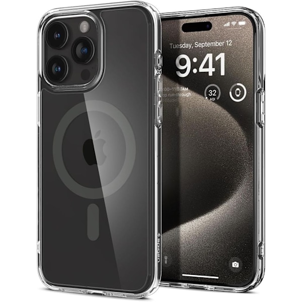 Spigen iPhone 15 Pro Max Skal MagSafe Ultra Hybrid Graphite