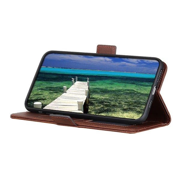 Google Pixel 7A Fodral Flip Split Läder Brun