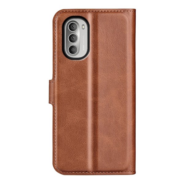 Motorola Moto G51 Fodral PU Läder Brun