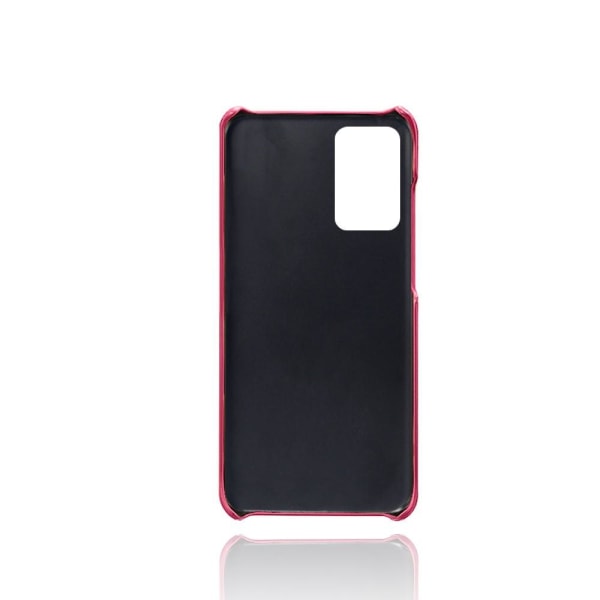 Samsung Galaxy A52 / A52s - KSQ Skal Med Kortfack - Rosa Red Röd